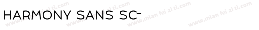 harmony sans sc字体转换